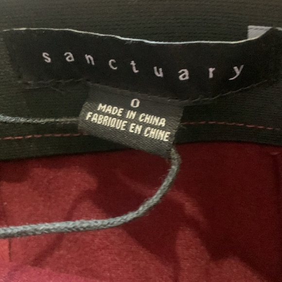 NWT Sanctuary Maroon Mini Skirt Night Out Size 0 - Picture 3 of 9